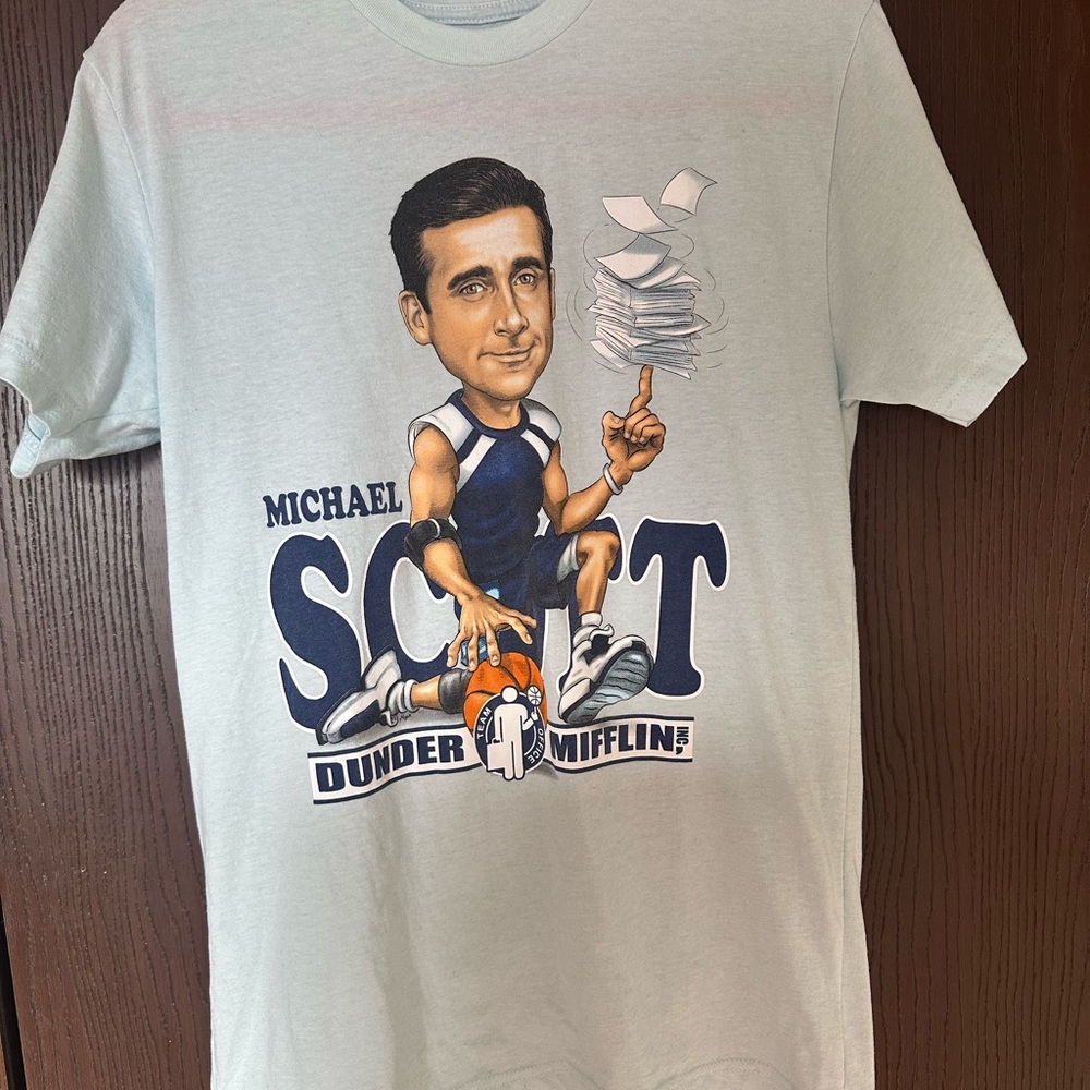 RSVLTS Michael Scott Graphic Tee - Light Blue